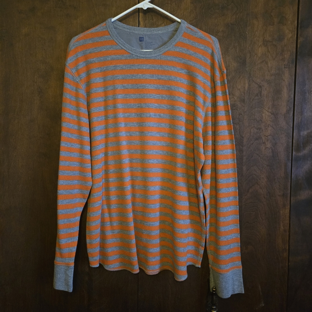 Gap Striped Long-sleeved Thermal Top PTP=22"